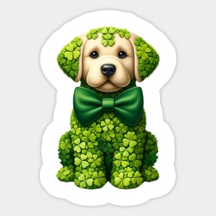 Clover Labrador Retriever Dog St Patricks Day Sticker